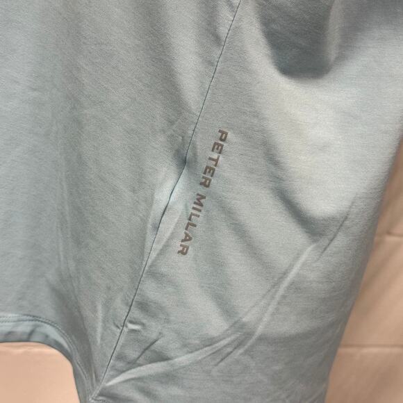 Peter Golf Millar Lunar Performance Tee T-Shirt Short Sleeve CSBL Stretch XL NWT - Picture 7 of 10